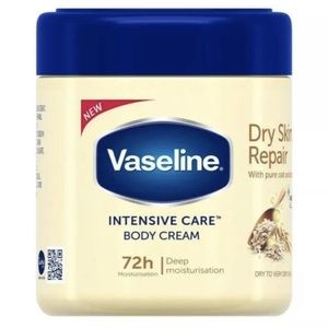 Vaseline Intensive Care Body Cream Dry Skin Repair With Pure Oat Extract 400mL